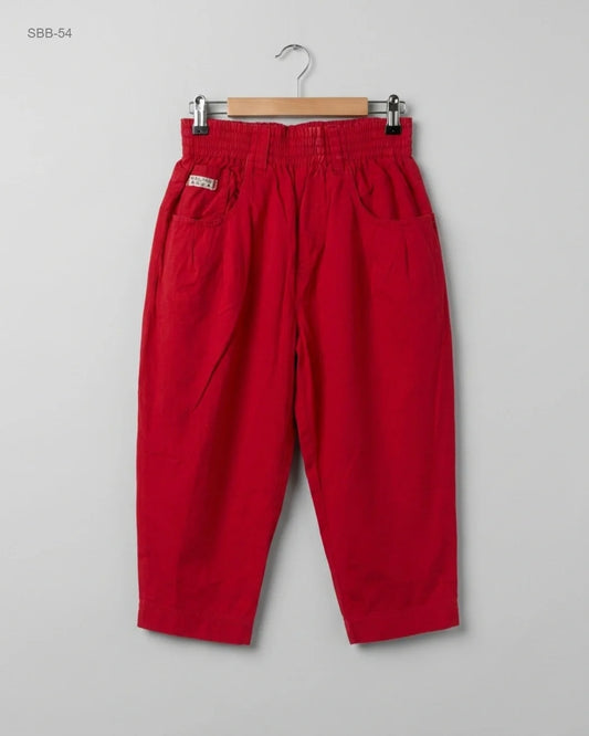 Boys Summer Bottoms | MILLE METRO | Preloved Branded | Red Cotton | Premium | OTS Thrift Store Karachi Pakistan