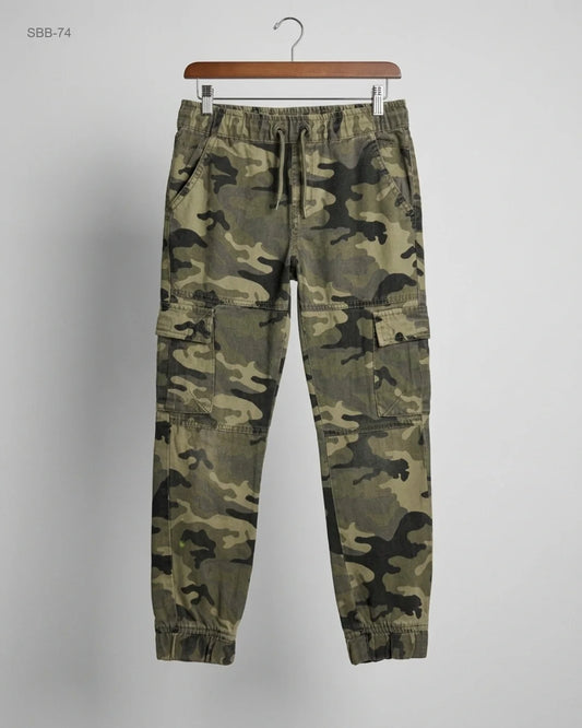 Preloved Premium Boys Summer Bottoms by Y.F.K, Army Green Cotton for Boys - OTS Thrift Shop Peshawar Pakistan