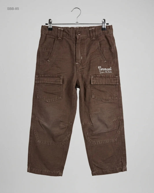 Shop Premium Boys Summer Bottoms by PRINATAL | Preloved Branded Clothes | Brown Cotton | Boys | OTS Thrift Store Lahore Pakistan
