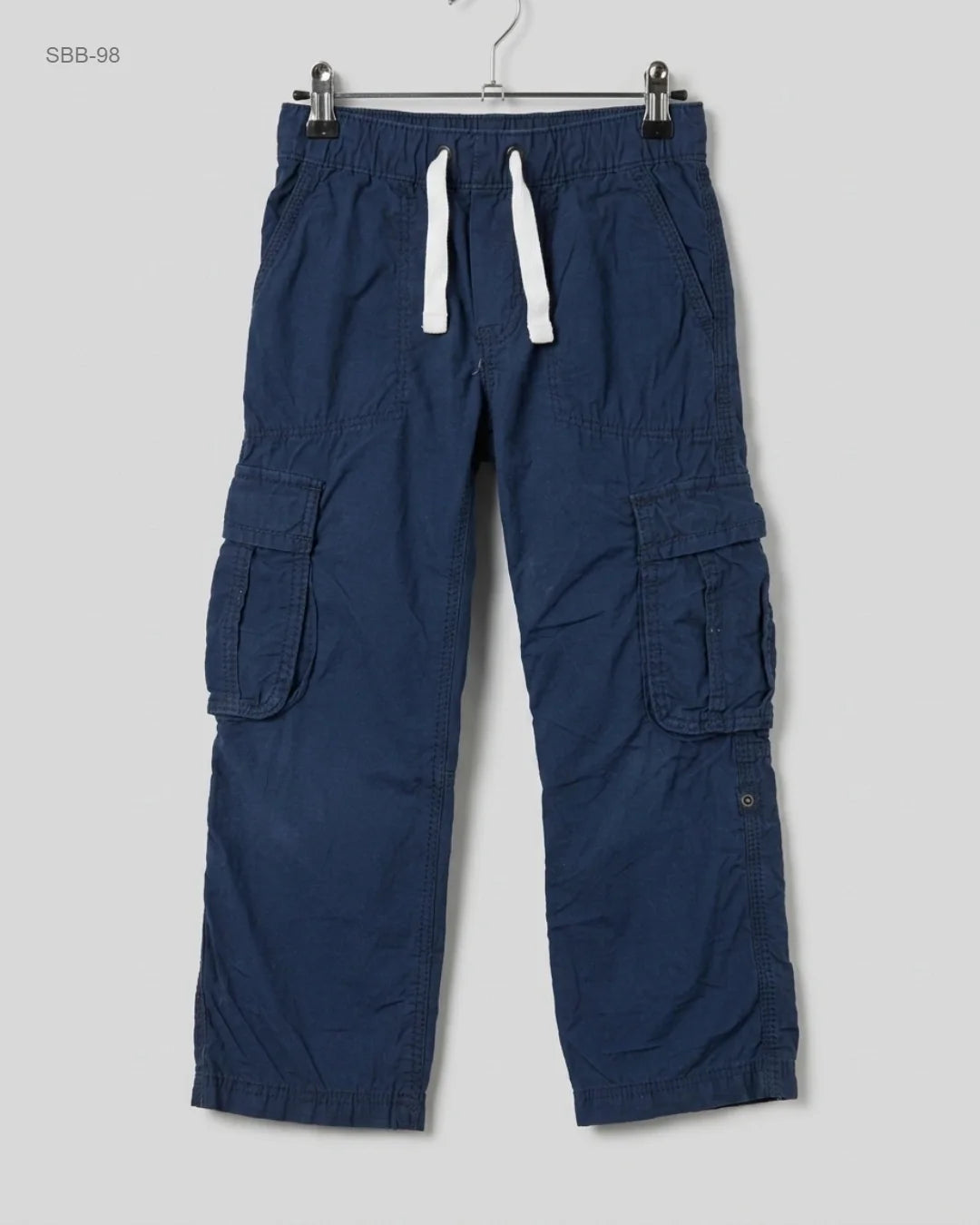 Secondhand Branded Boys Summer Bottoms by H&M, Blue Cotton fabric, Premium condition, for Boys - Online Thrift Shop Peshawar Pakistan