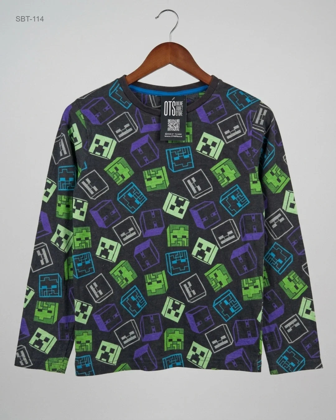 Premium Condition Boys Summer Tops | Preloved MINECRAFT | CHARCOOL Cotton | Thrift Shop for Boys Islamabad Pakistan | OTS