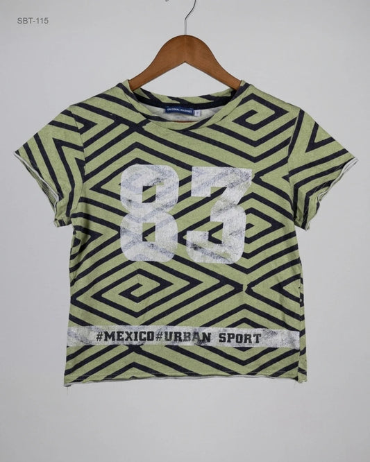 Shop Premium Boys Summer Tops by ORIGNAL MARINES | Preloved Branded Clothes | Green Cotton | Boys | OTS Thrift Store Lahore Pakistan