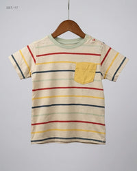 MOTHER CARE (SBT-117) Short-Sleeve Striped T-Shirt