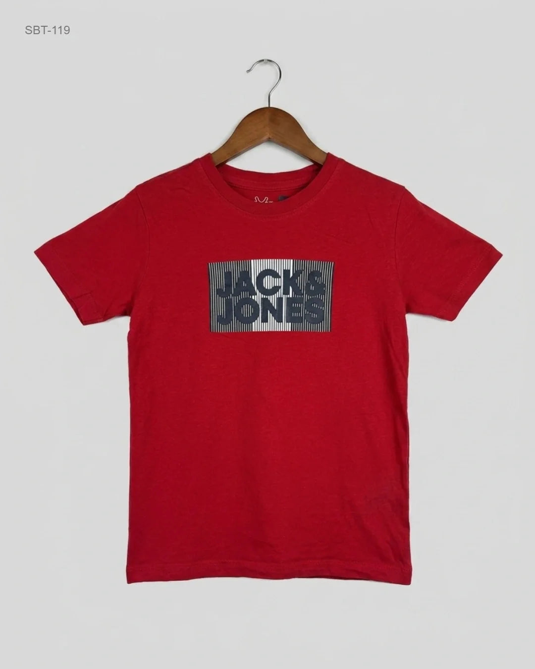 Preloved Premium Boys Summer Tops by JACK & JONES, RED Cotton for Boys - OTS Thrift Shop Karachi Pakistan