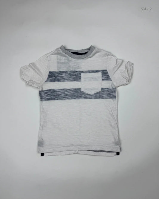 UK Imported secondhand Boys Summer Tops - F&F brand, OffWhite Cotton, Premium condition, for Boys - Online Thrift Store Karachi Pakistan