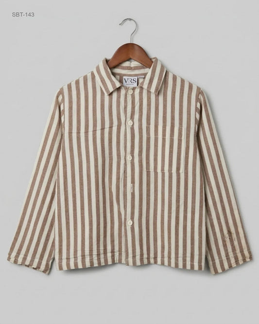 Boys Summer Tops | VRS | Preloved Branded | Brown Cotton | Premium | OTS Thrift Store Lahore Pakistan