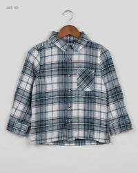 PRIMARK (SBT-162) Long-Sleeved Plaid Shirt
