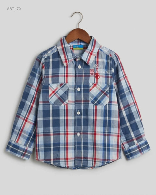 Boys Summer Tops | Topolino | Preloved Branded | Blue Cotton | Premium | OTS Thrift Store Peshawar Pakistan