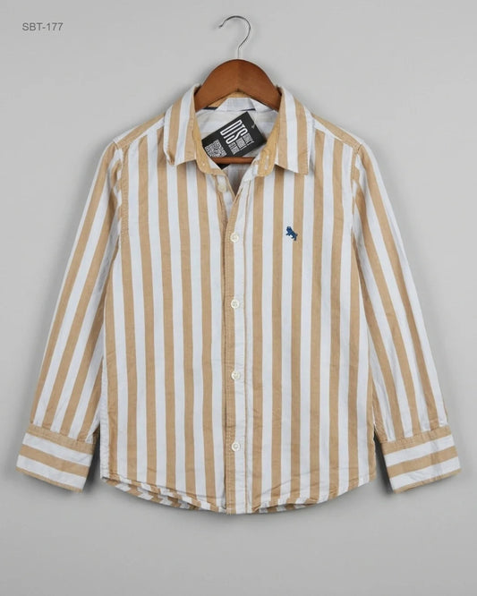 Preloved Premium Boys Summer Tops by H&M, Beige Cotton for Boys - OTS Thrift Shop Peshawar Pakistan
