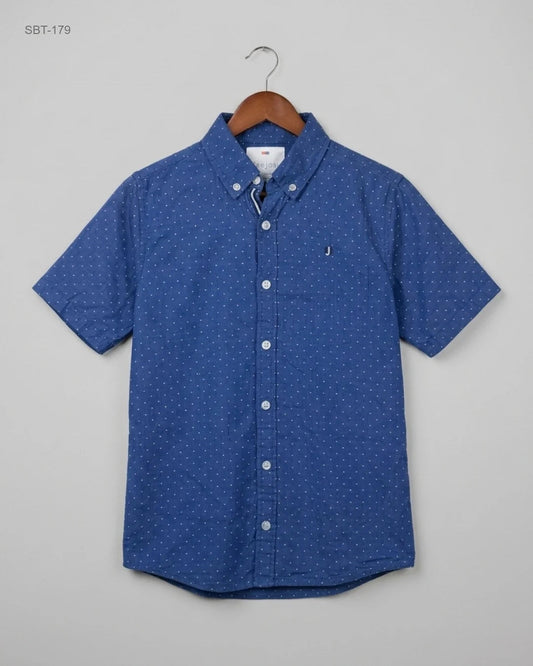 Boys Summer Tops | JASPER J CONRAN | Preloved Branded | Blue Cotton | Premium | OTS Thrift Store Islamabad Pakistan