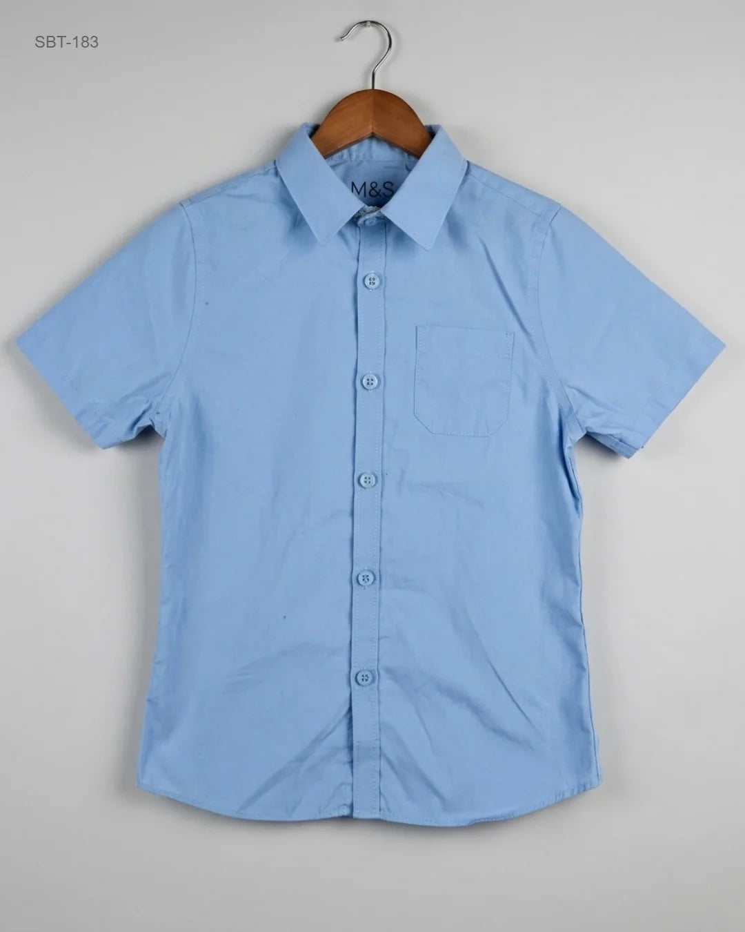 Premium Condition Boys Summer Tops | Preloved M&S | Blue Cotton | Thrift Shop for Boys Islamabad Pakistan | OTS