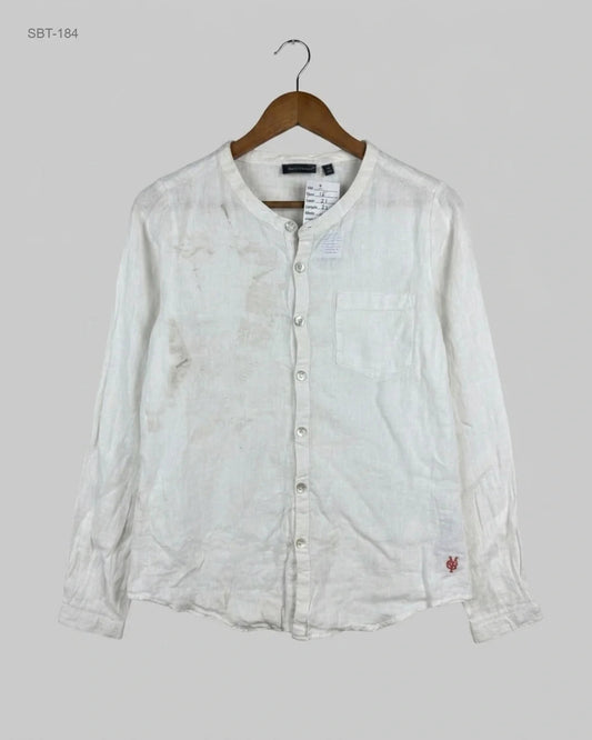 Shop Excellent Boys Summer Tops by Marc o polo | Preloved Branded Clothes | White Cotton | Boys | OTS Thrift Store Peshawar Pakistan