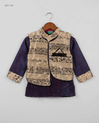 G N FASHION (SBT-186) Kids' Waistcoat and Kurta Set