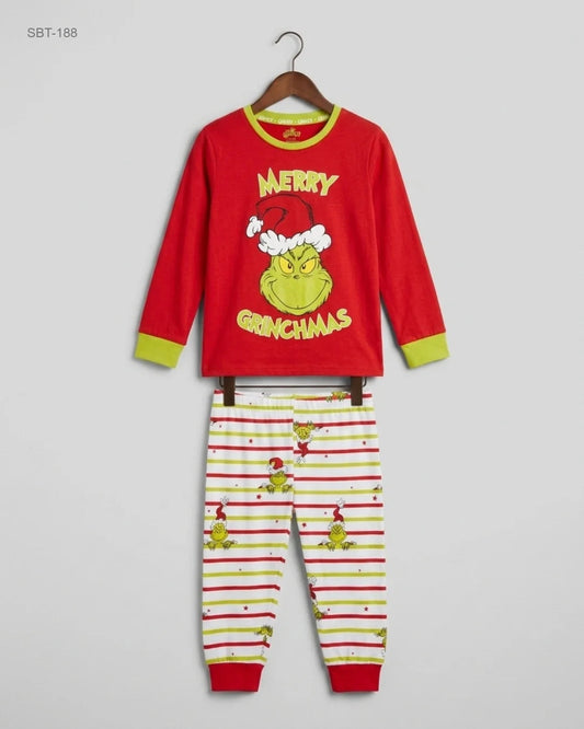 Secondhand Branded Boys Summer Tops by THE GRINCH, Red Cotton fabric, Premium condition, for Boys - Online Thrift Shop Karachi Pakistan