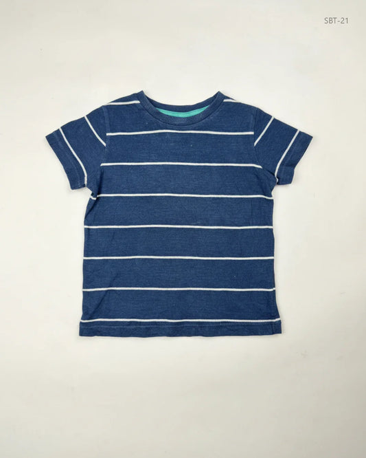 UK Imported secondhand Boys Summer Tops - Marks & Spencer brand, Blue Cotton, Premium condition, for Boys - Online Thrift Store Peshawar Pakistan