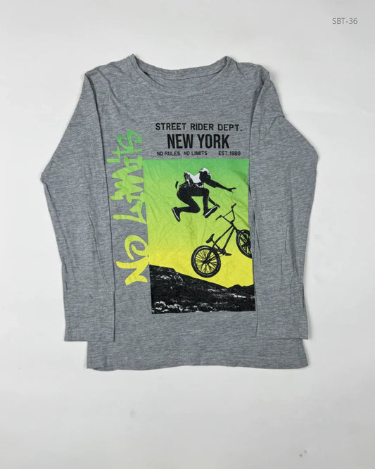 Secondhand Branded Boys Summer Tops by DUNNES STORE, Gray Cotton fabric, Premium condition, for Boys - Online Thrift Shop Lahore Pakistan