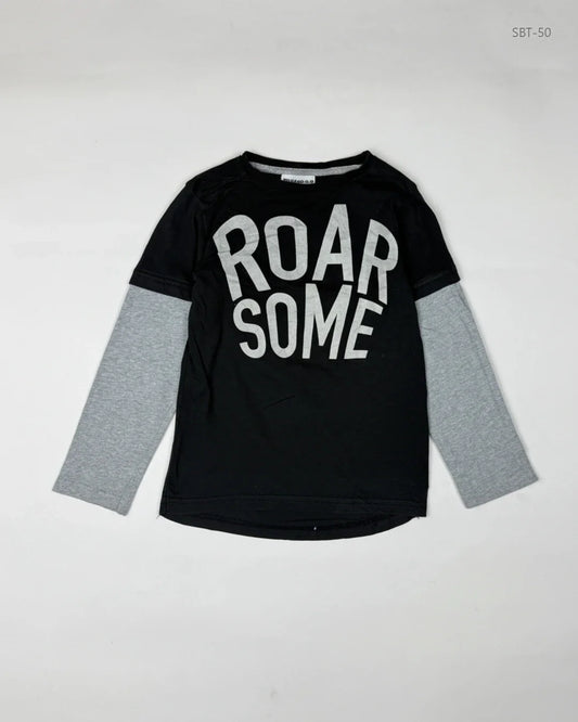 UK Imported secondhand Boys Summer Tops - Cut Label brand, Black Cotton, Premium condition, for Boys - Online Thrift Store Lahore Pakistan