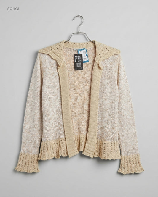 Shop Premium Plus Short Cardigans by Elizabeth Scott | Preloved Branded Clothes | Beige Acrylic | | OTS Thrift Store Karachi Pakistan