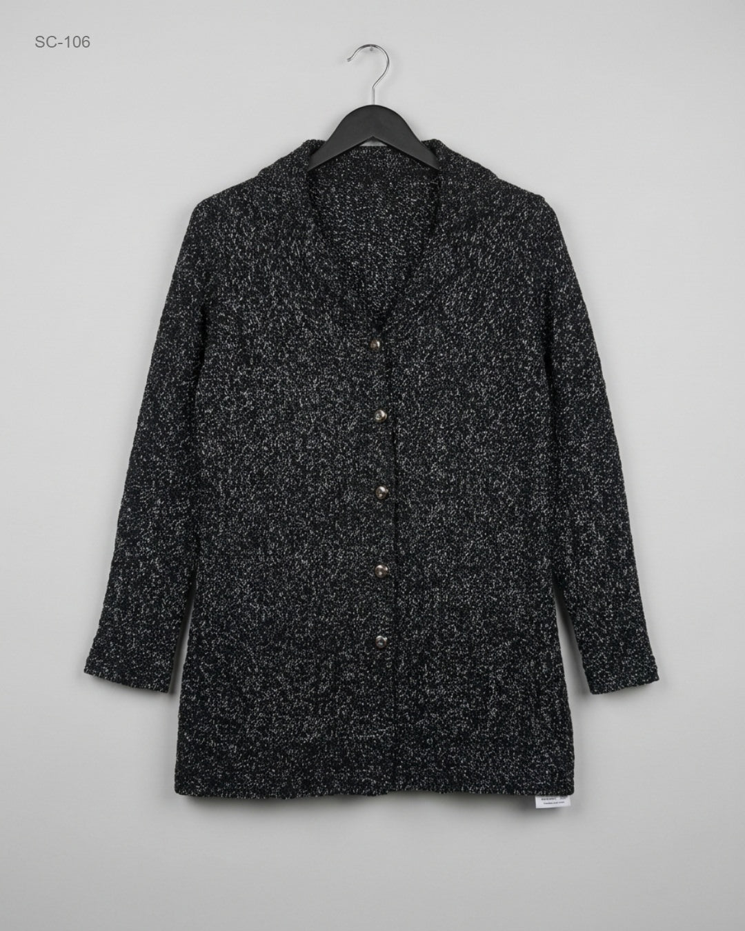 Short Cardigans | ST MICHAEL | Preloved Branded | Black Acrylic | Premium | OTS Thrift Store Peshawar Pakistan