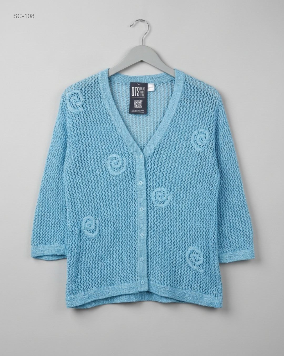 Preloved Premium Short Cardigans by Emreco, Blue Polyester for - OTS Thrift Shop Islamabad Pakistan