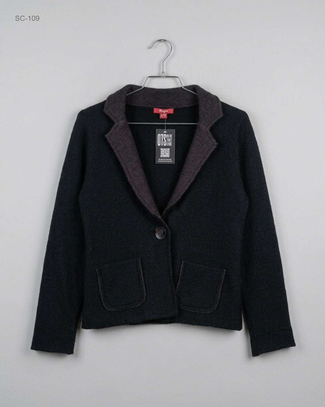 Short Cardigans | Monsoon | Preloved Branded | Black Wool | Excellent | OTS Thrift Store Lahore Pakistan