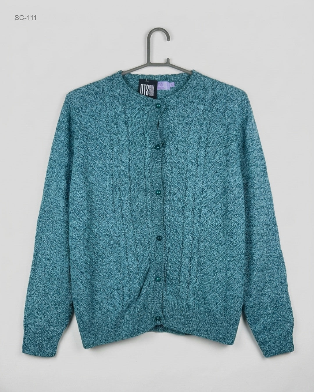 UK Imported secondhand Short Cardigans - Honor Millburn brand, Teal Acrylic, Premium condition, for - Online Thrift Store Islamabad Pakistan