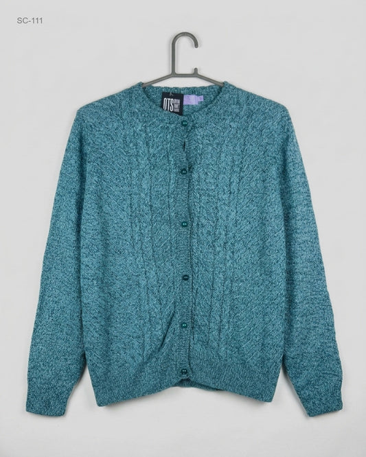 UK Imported secondhand Short Cardigans - Honor Millburn brand, Teal Acrylic, Premium condition, for - Online Thrift Store Islamabad Pakistan