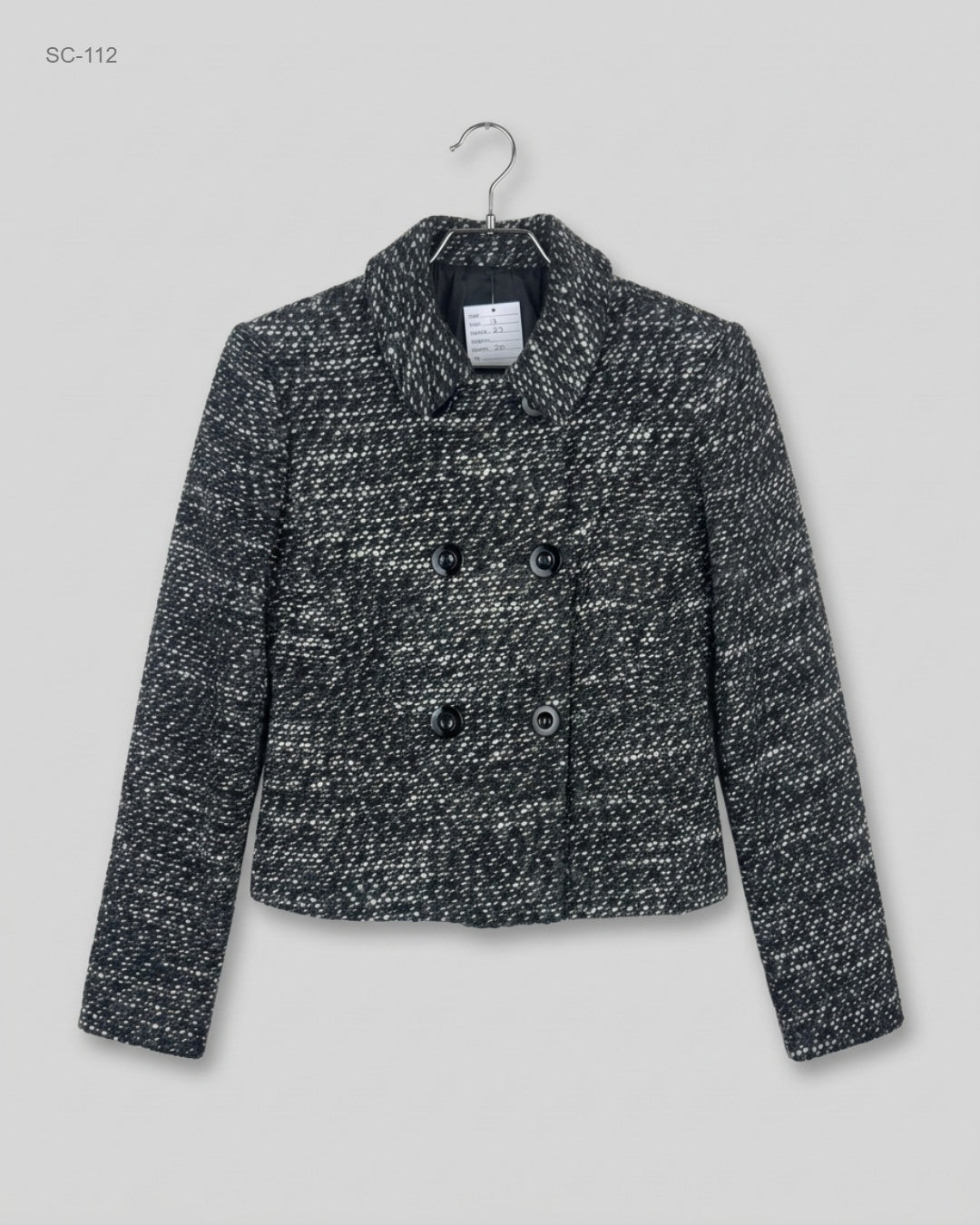 Short Cardigans | CUT LABEL | Preloved Branded | Gray Wool | Premium | OTS Thrift Store Peshawar Pakistan