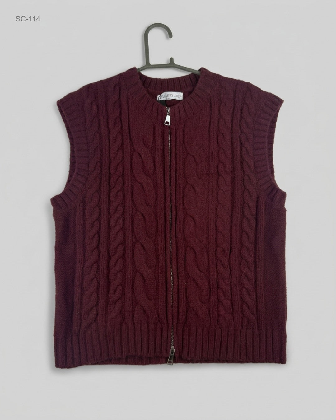 Preloved Premium Short Cardigans by GALLERY, Maroon Polyester for - OTS Thrift Shop Peshawar Pakistan