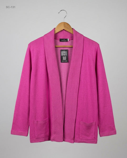 UK Imported secondhand Short Cardigans - Monique brand, Pink Acrylic, Premium condition, for - Online Thrift Store Peshawar Pakistan