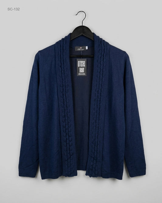 Premium Condition Short Cardigans | Preloved Monique | Blue Acrylic | Thrift Shop for Peshawar Pakistan | OTS