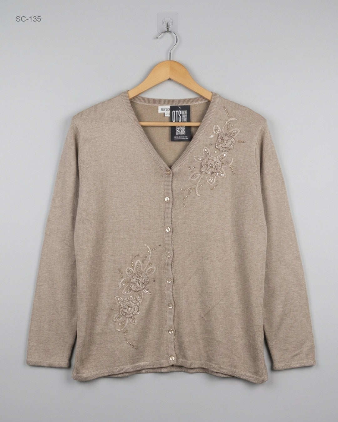 UK Imported secondhand Short Cardigans - Faylouist brand, Brown Acrylic, Premium condition, for - Online Thrift Store Karachi Pakistan