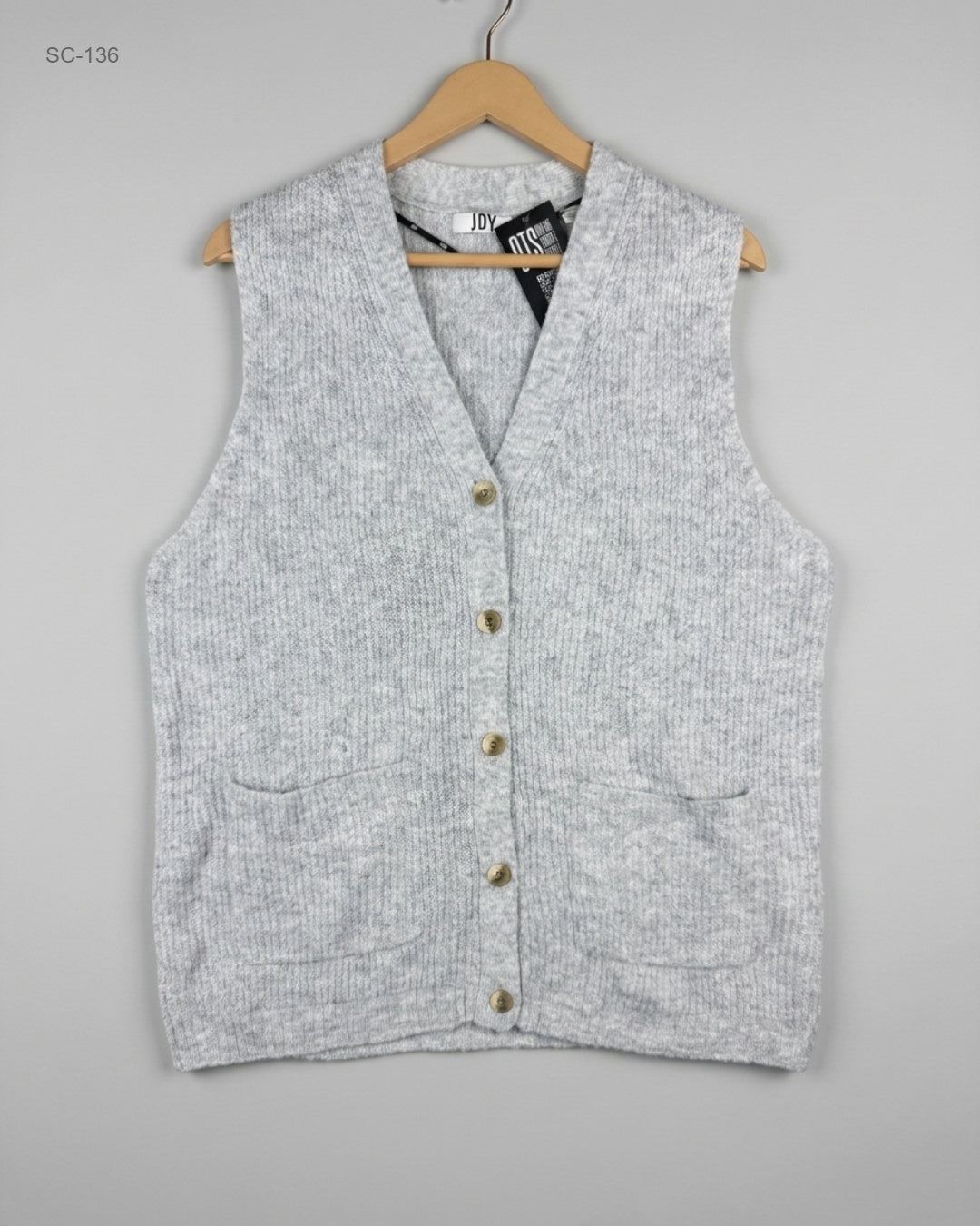 Short Cardigans | JDY | Preloved Branded | Grey Polyester | Premium | OTS Thrift Store Karachi Pakistan