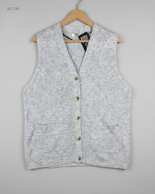 Short Cardigans | JDY | Preloved Branded | Grey Polyester | Premium | OTS Thrift Store Karachi Pakistan