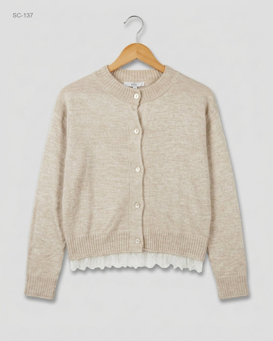UK Imported secondhand Short Cardigans - George brand, Beige Polyester, Premium condition, for - Online Thrift Store Lahore Pakistan