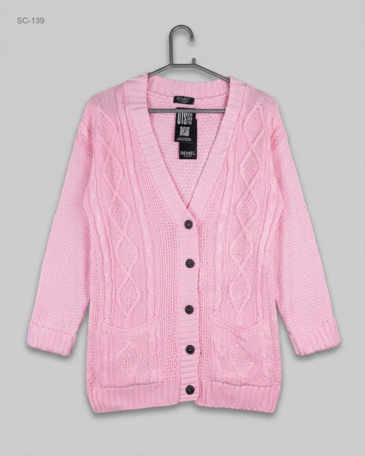 Premium Plus Condition Short Cardigans | Preloved Remel | Pink Acrylic | Thrift Shop for Islamabad Pakistan | OTS