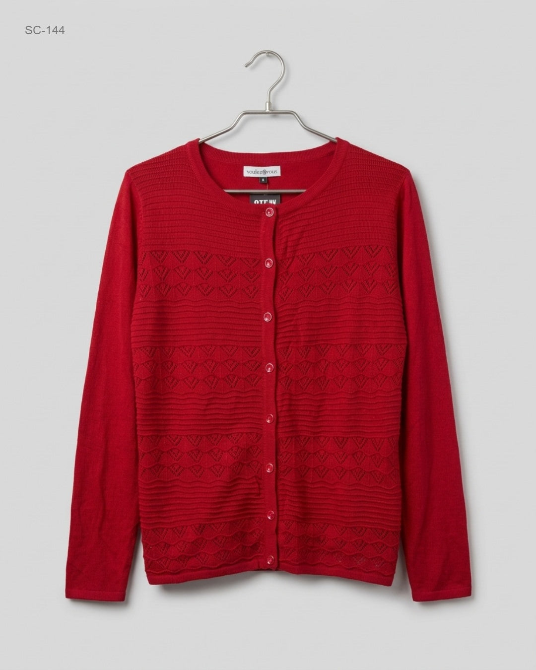 Premium Condition Short Cardigans | Preloved Voulez Vous | Red Acrylic | Thrift Shop for Islamabad Pakistan | OTS