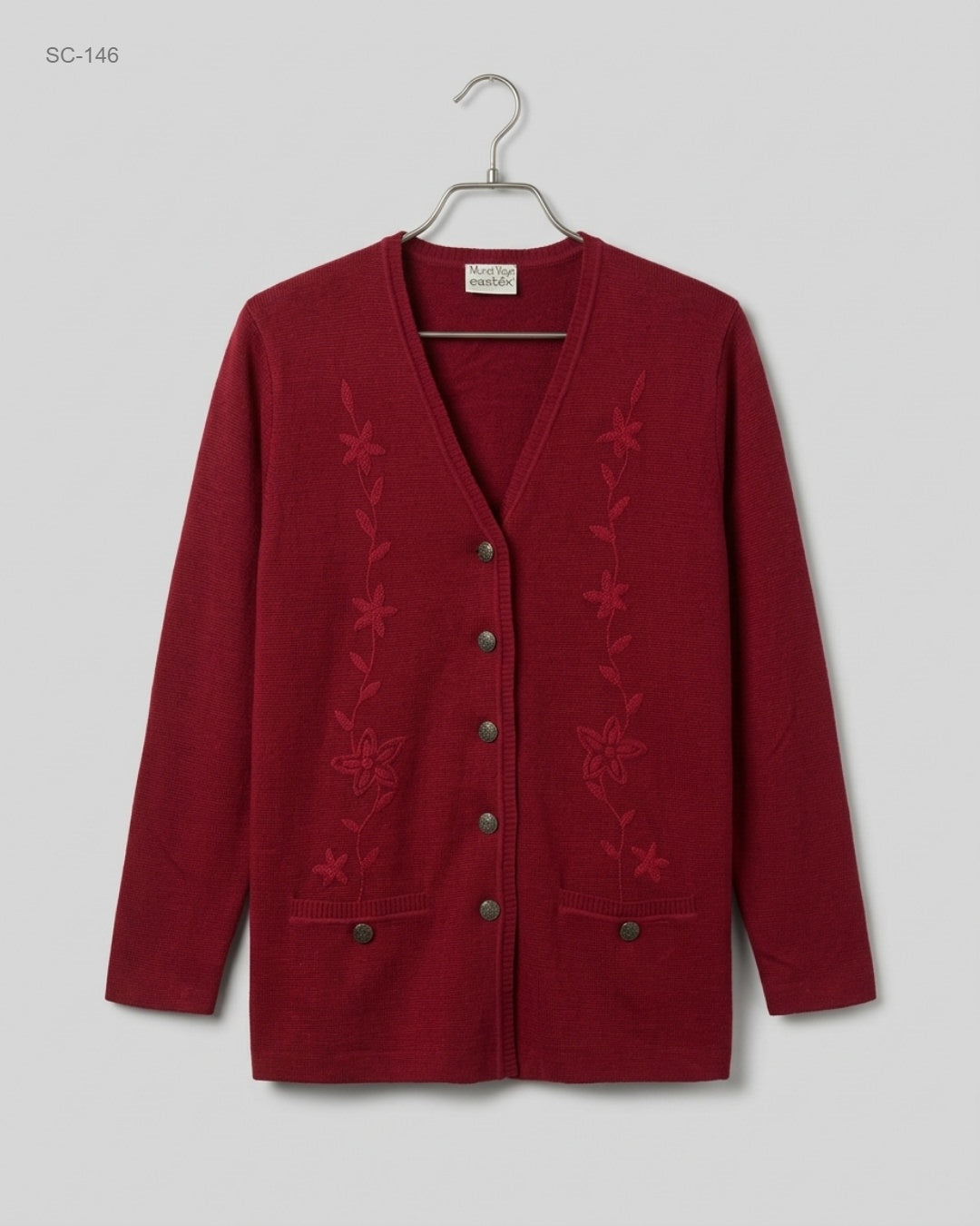Premium Condition Short Cardigans | Preloved EASTEX | Maroon Acrylic | Thrift Shop for Peshawar Pakistan | OTS