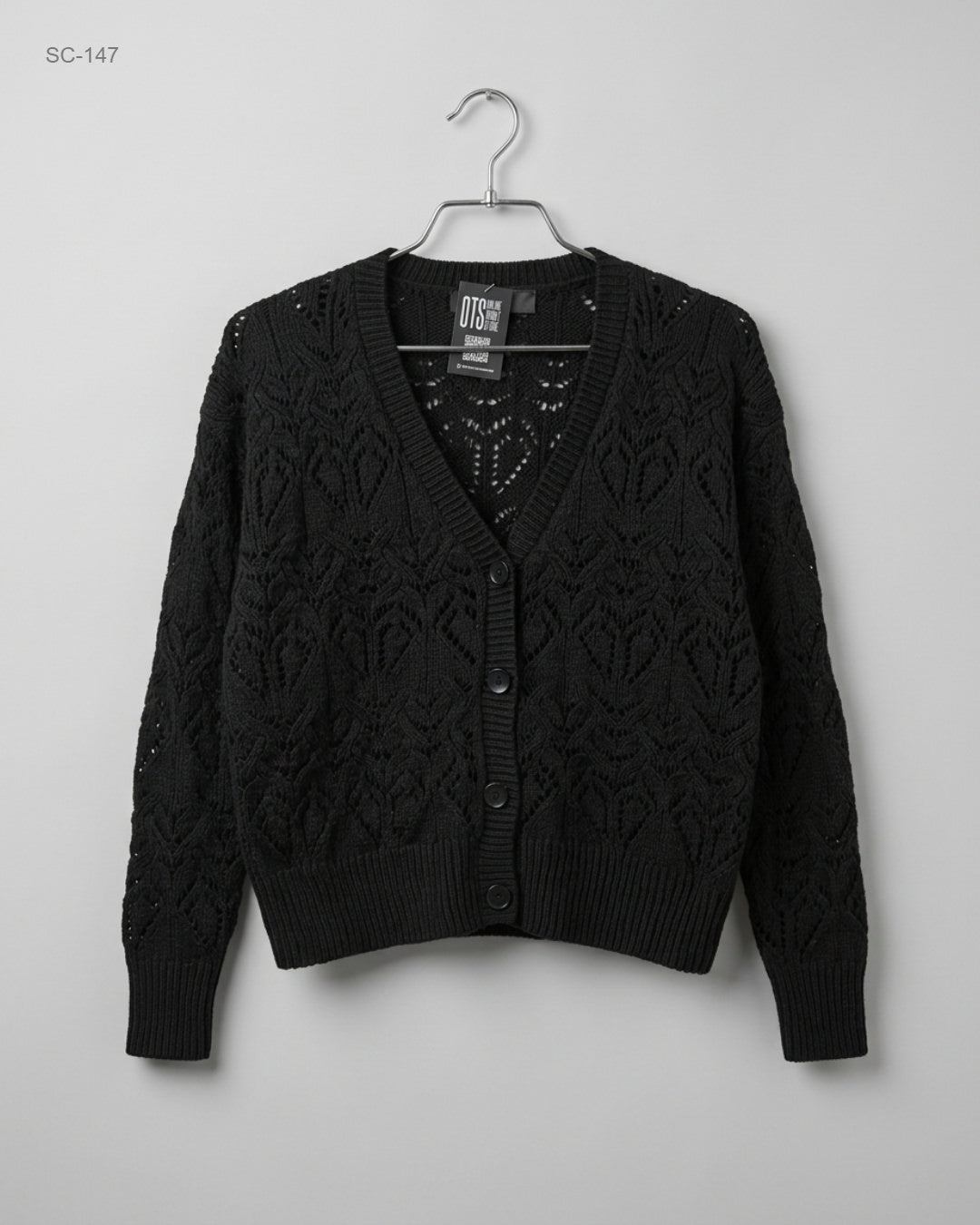 Shop Premium Short Cardigans by Primark | Preloved Branded Clothes | Black Acrylic | | OTS Thrift Store Islamabad Pakistan