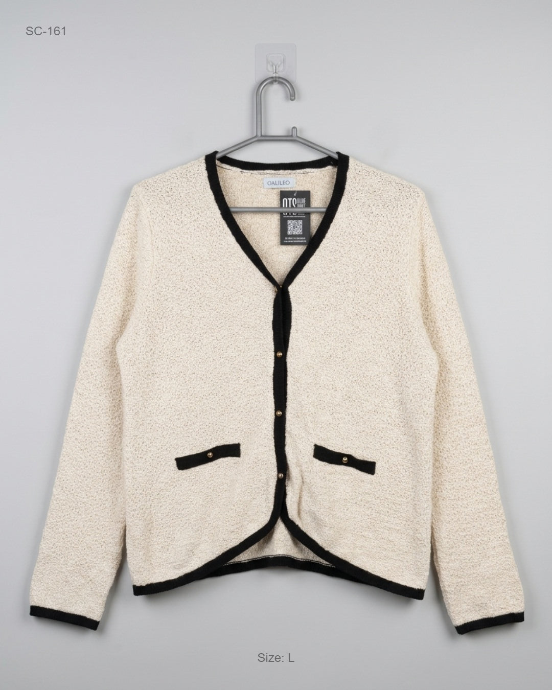 Secondhand Branded Short Cardigans by GALLERY, Beige Cotton fabric, Premium condition, for - Online Thrift Shop Islamabad Pakistan