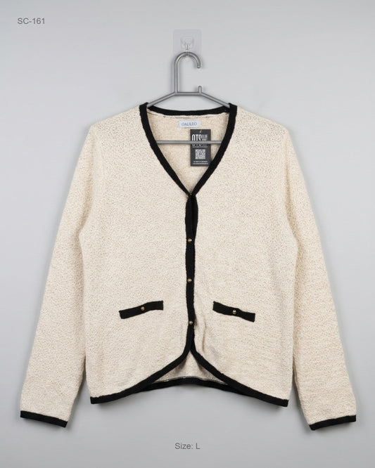 Secondhand Branded Short Cardigans by GALLERY, Beige Cotton fabric, Premium condition, for - Online Thrift Shop Islamabad Pakistan