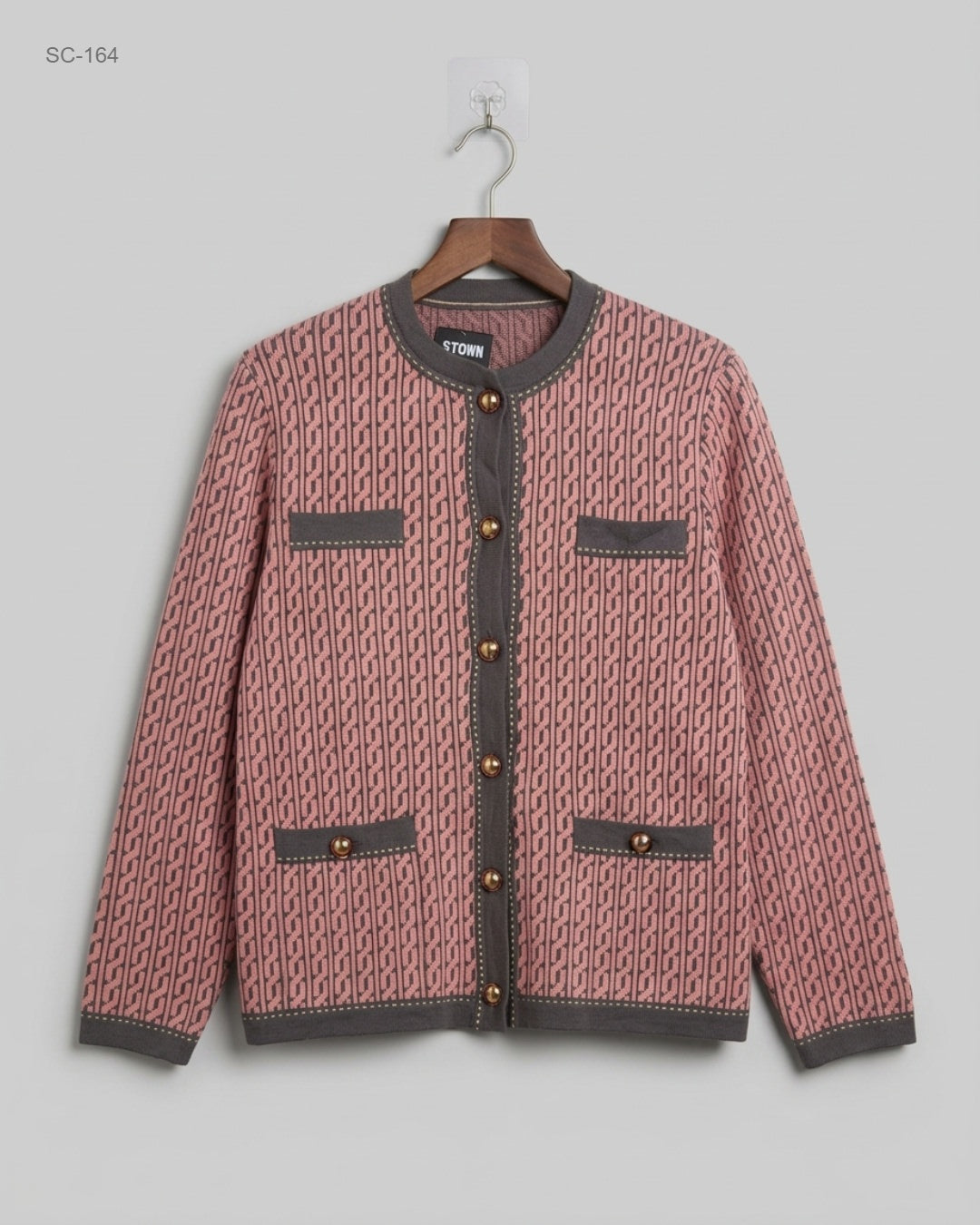 Preloved Premium Short Cardigans by CUT LABEL, Pink Cotton for - OTS Thrift Shop Islamabad Pakistan