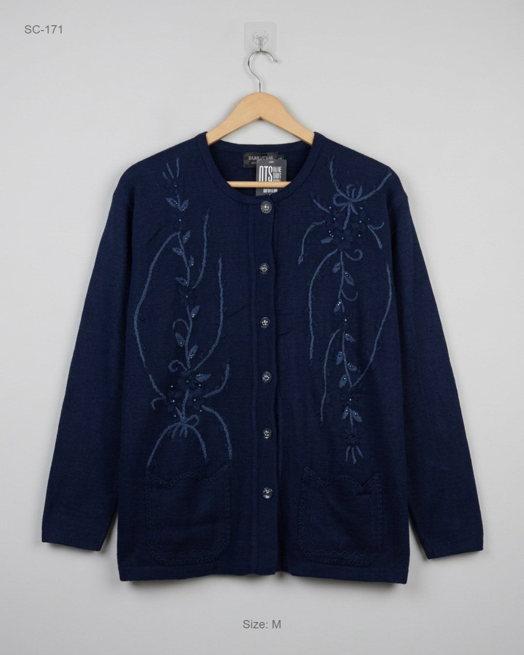 Secondhand Branded Short Cardigans by Paramour, Blue Acrylic fabric, Excellent condition, for - Online Thrift Shop Islamabad Pakistan