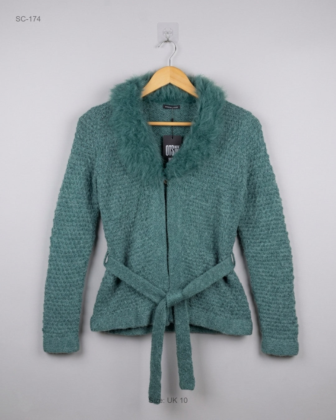 Premium Condition Short Cardigans | Preloved DUNNES STORES | Teal Acrylic | Thrift Shop for Lahore Pakistan | OTS