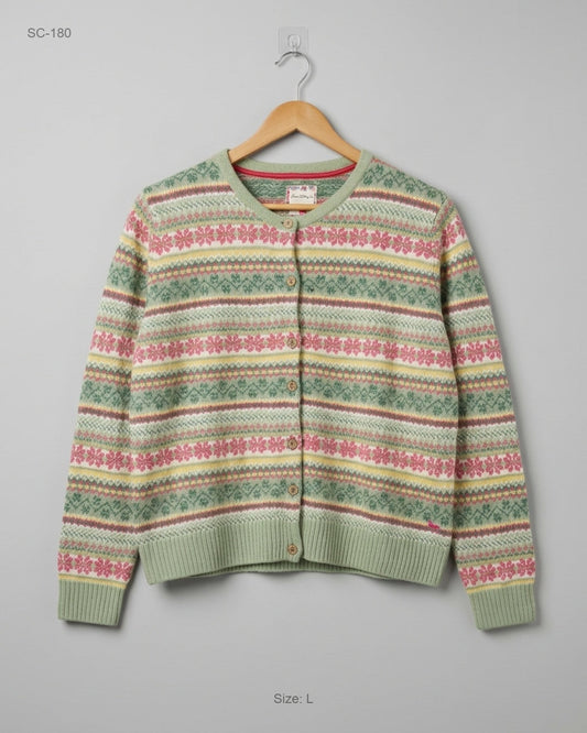 Premium Condition Short Cardigans | Preloved Country Rose | Multi Acrylic | Thrift Shop for Karachi Pakistan | OTS