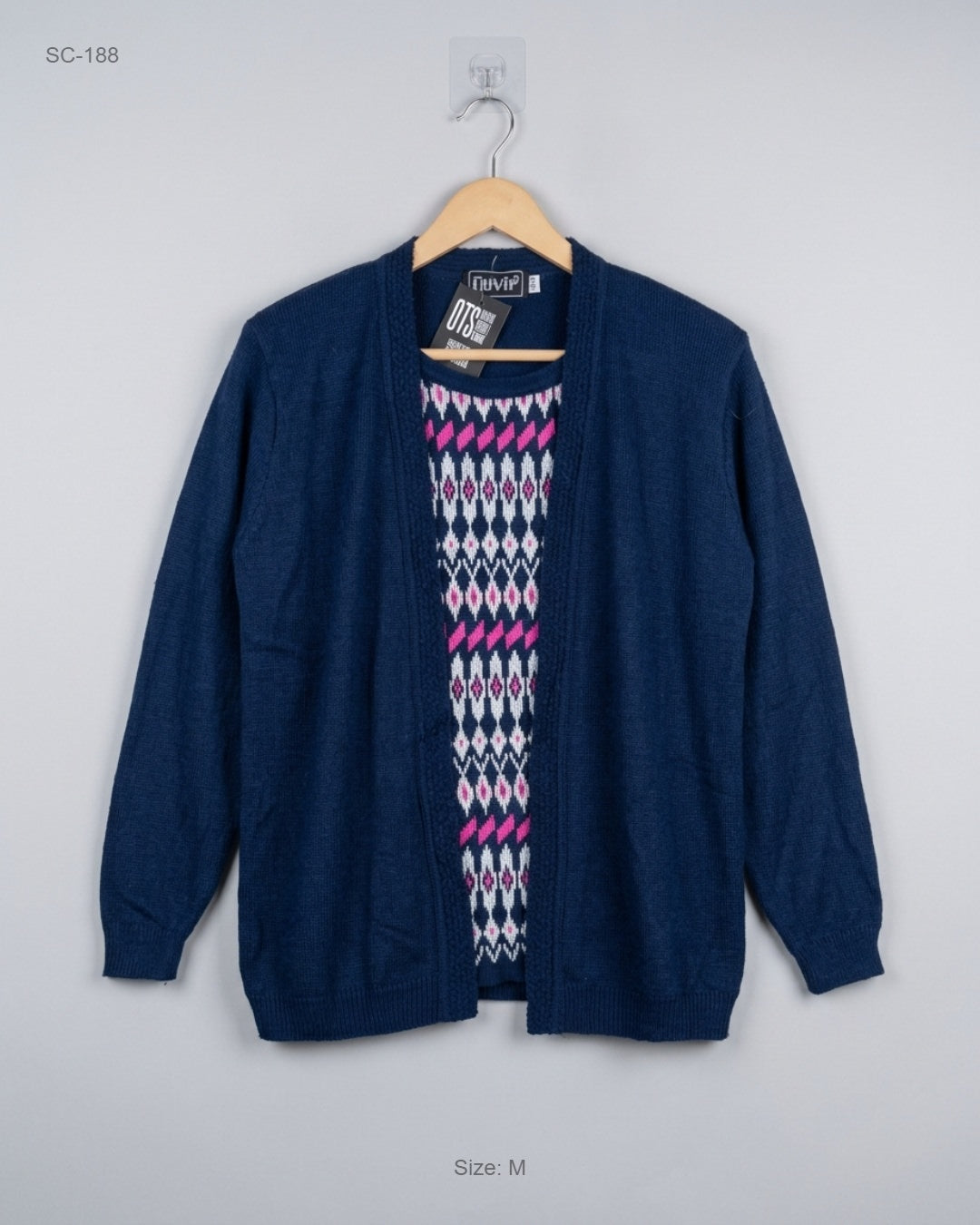 Secondhand Branded Short Cardigans by UVIR, Blue Acrylic fabric, Premium condition, for - Online Thrift Shop Islamabad Pakistan