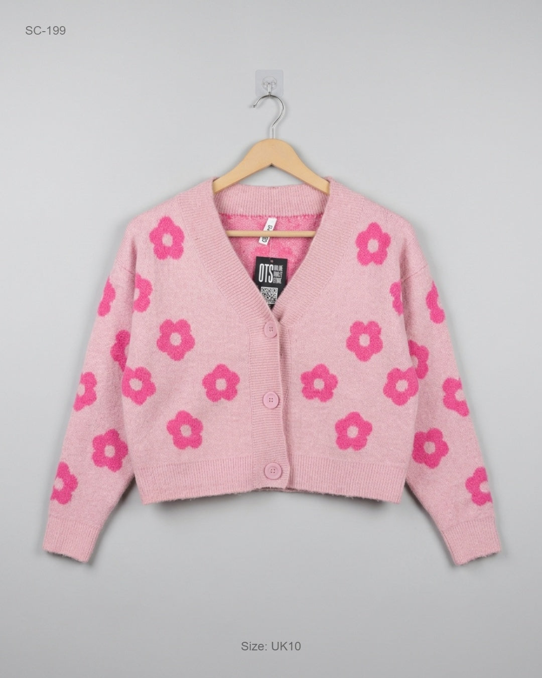 Premium Condition Short Cardigans | Preloved K-D | Pink Acrylic | Thrift Shop for Women Lahore Pakistan | OTS