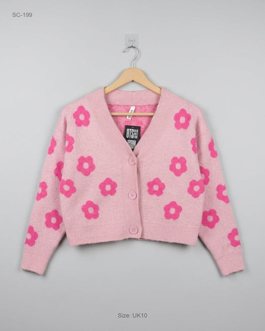 Premium Condition Short Cardigans | Preloved K-D | Pink Acrylic | Thrift Shop for Women Lahore Pakistan | OTS