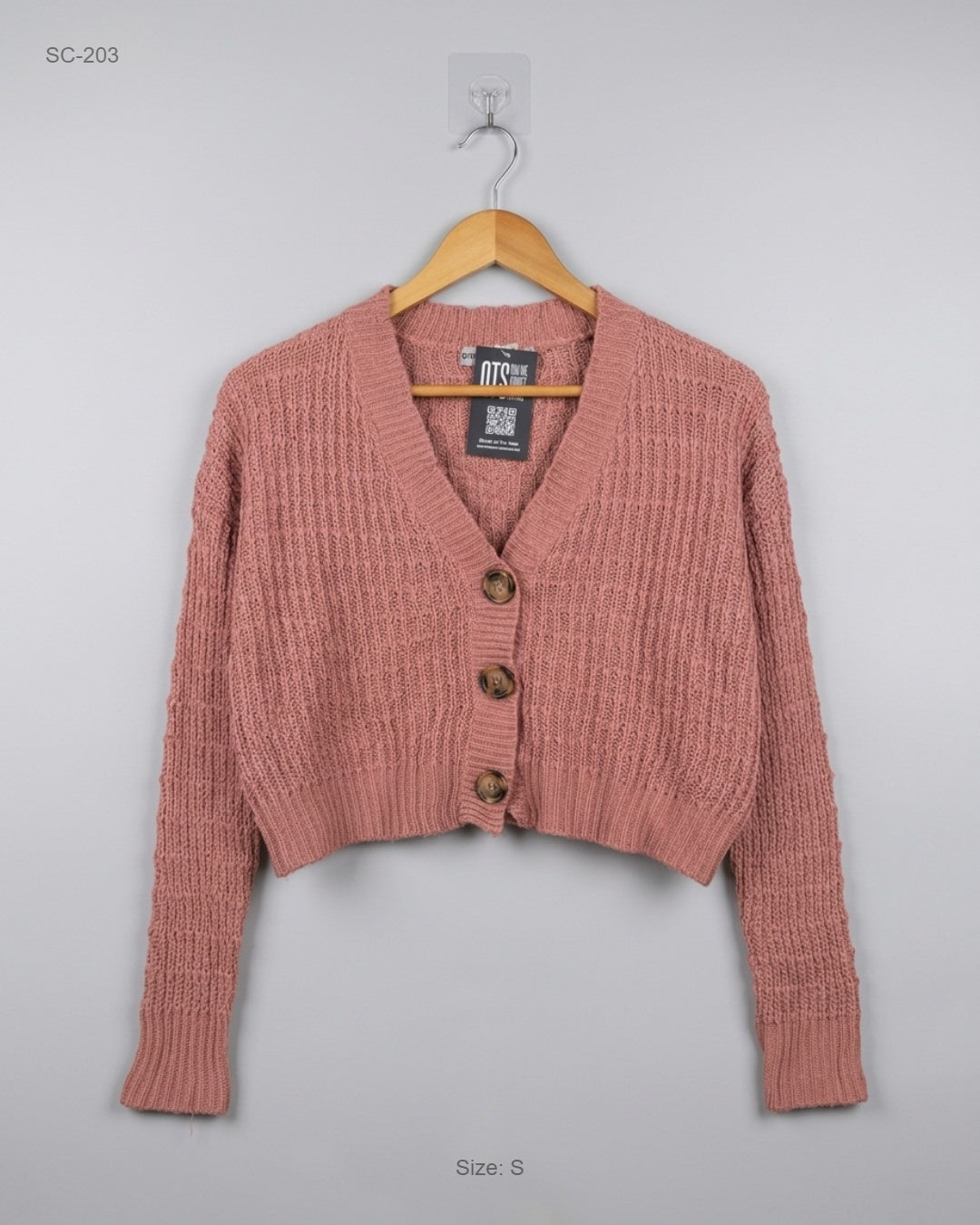 Premium Condition Short Cardigans | Preloved Love Change | Pink Acrylic | Thrift Shop for Women Lahore Pakistan | OTS