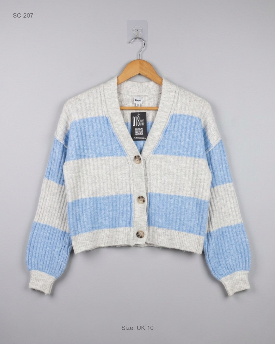 Premium Condition Short Cardigans | Preloved Anko | Blue Acrylic | Thrift Shop for Women Lahore Pakistan | OTS